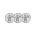 Trumpet Robot Golf Ball Marker