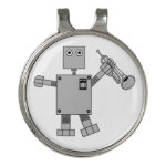 Trumpet Robot Golf Hat Clip