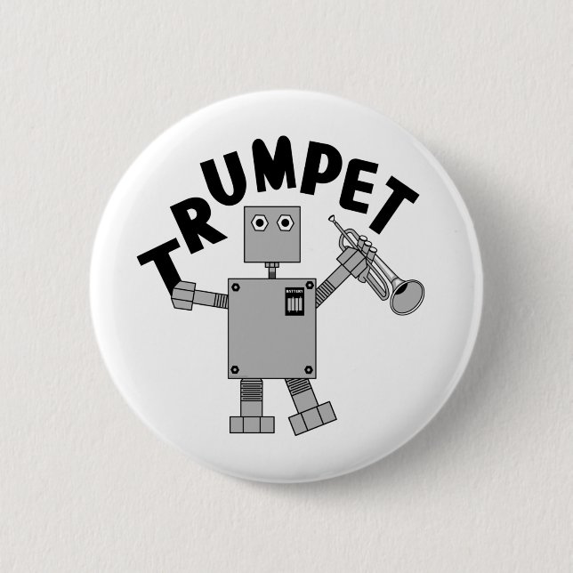 Trumpet Robot Text Button (Front)