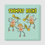 Trumpet Rocks Magnet