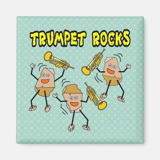 Trumpet Rocks Magnet (Front)