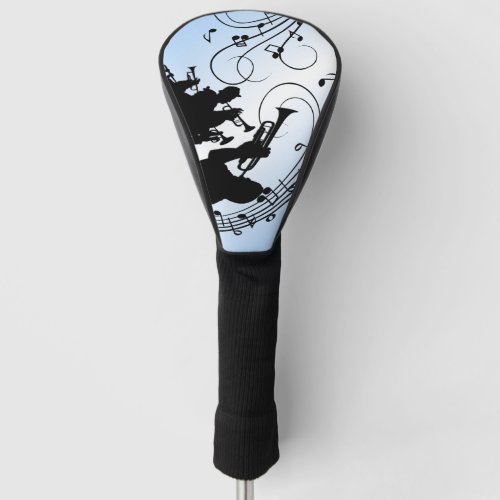 Trumpet Section Blue Music Golf Head Cover