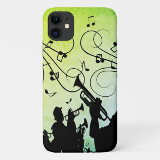 Trumpet Section Green Music iPhone 11 Case