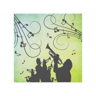 Trumpet Section Green Music Gallery Wrap