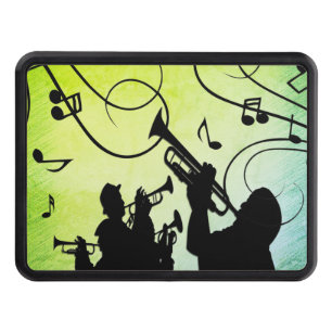 Trumpet Section Green Music Hitch Cover