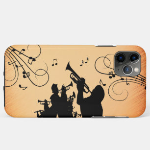 Trumpet Section Jazz Music Orange iPhone 11 Pro Max Case