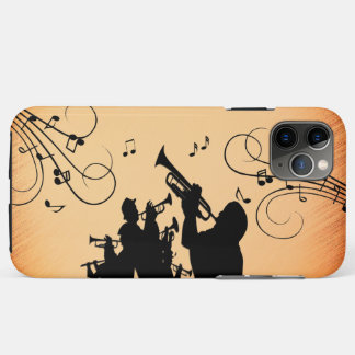 Trumpet Section Jazz Music Orange iPhone 11 Pro Max Case