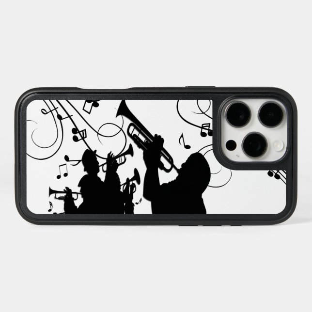 Trumpet Section Jazz Music Otterbox iPhone Case (Back Horizontal)