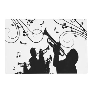 Trumpet Section Jazz Music Placemat