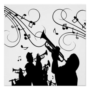 Trumpet Section Music Design Poster