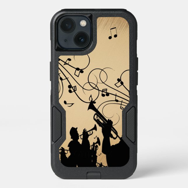 Trumpet Section Rustic Music Otterbox iPhone Case (Back)