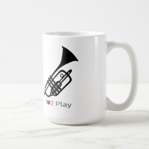 Trumpet silhouette mug