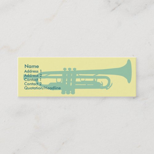 Trumpet - Skinny Business Card