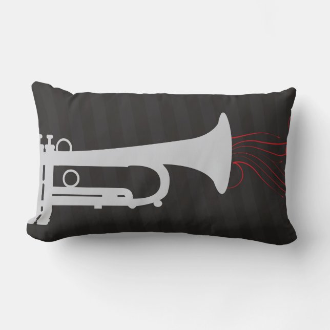 trumpet sounds sweet lumbar pillow (Front)