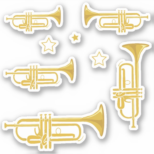 Trumpet Sticker (Front)