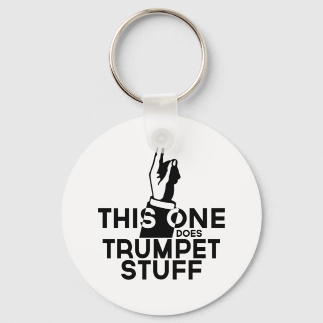 Trumpet Stuff - Funny Trumpet Music Keychain (Front)