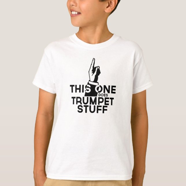 Trumpet Stuff - Funny Trumpet Music T-Shirt (Front)