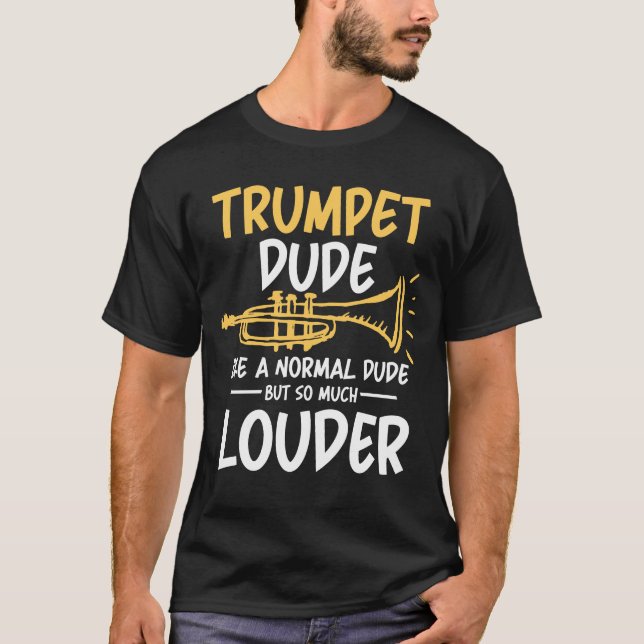 Trumpet Teenager Like a Regular Teenager  T-Shirt (Front)