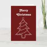 Trumpet Text Christmas Tree Card