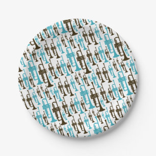 Trumpet Themed Paper Plates