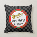 Trumpet Toot Throw Pillow