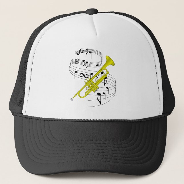Trumpet Trucker Hat (Front)
