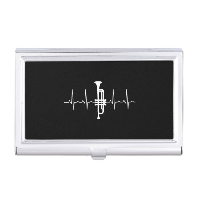 Trumpet - Trumpet Heartbeat Gift Business Card Case (Front)