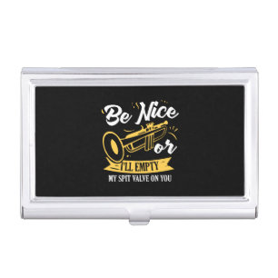 Trumpet Trumpet Player Gift Funny Trumpet Business Card Case