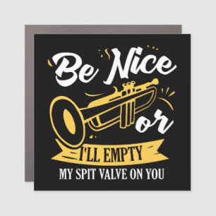 Trumpet Trumpet Player Gift Funny Trumpet Car Magnet