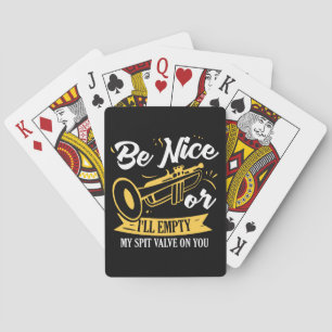 Trumpet Trumpet Player Gift Funny Trumpet Poker Cards