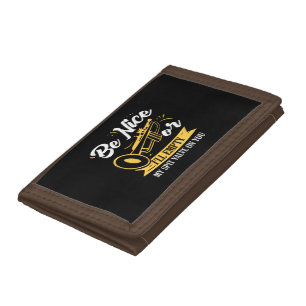 Trumpet Trumpet Player Gift Funny Trumpet Tri-fold Wallet