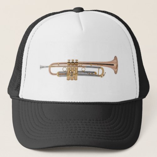 Trumpet tshirt trucker hat