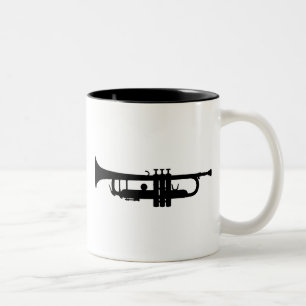 trumpet Two-Tone coffee mug