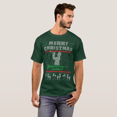 Trumpet Ugly Christmas Sweater