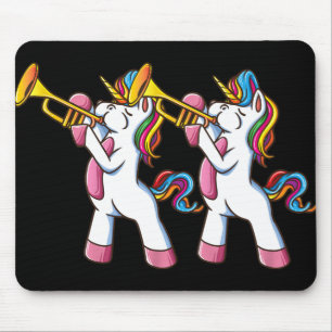 Trumpet Unicorn Marching Band And Jazz Player Gift Mouse Pad
