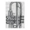 Trumpet Valves in Charcoal Music Art Print