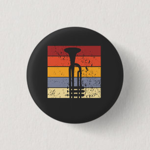 Trumpet Vintage Button