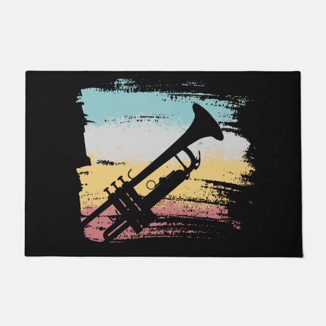 Trumpet Vintage Doormat (Front)