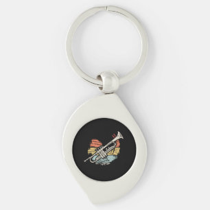 Trumpet Vintage Keychain