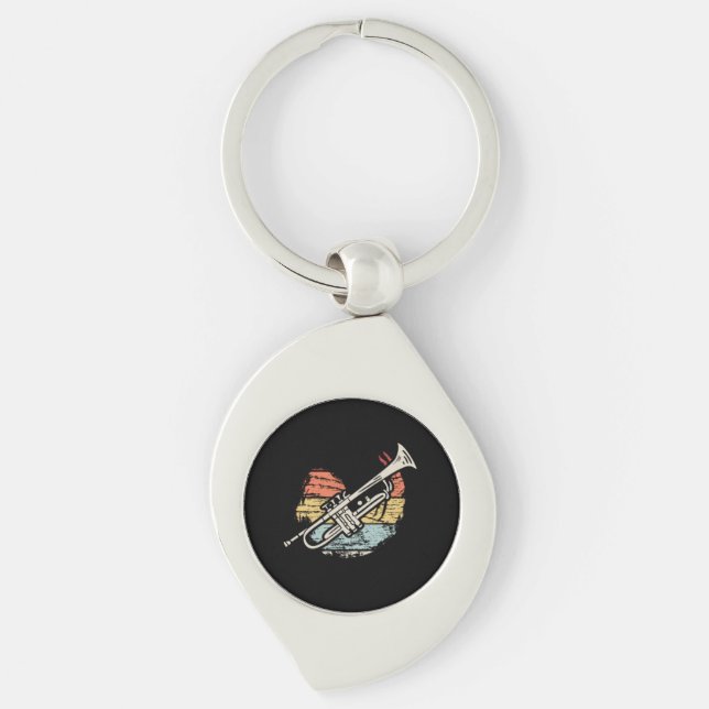 Trumpet Vintage  Keychain (Front)