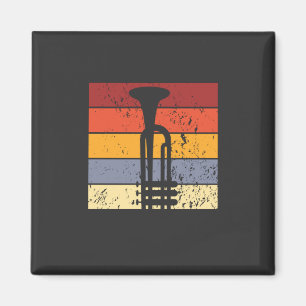 Trumpet Vintage Magnet