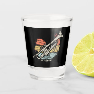 Trumpet Vintage  Shot Glass
