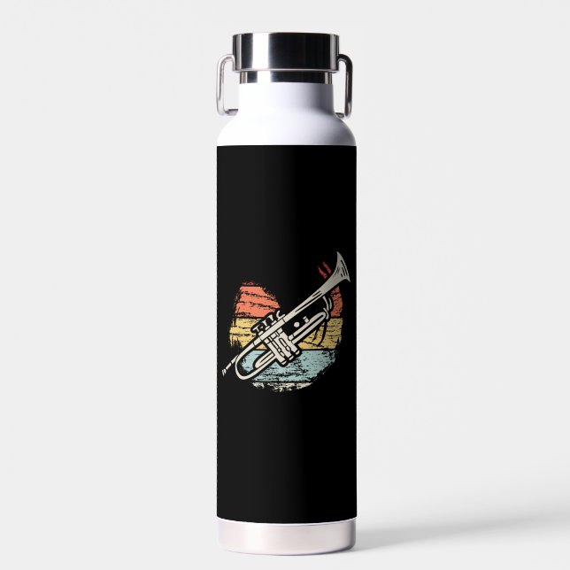 Trumpet Vintage Water Bottle (Front)