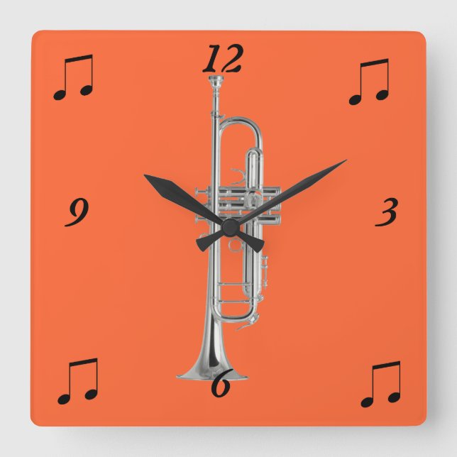 Trumpet Wall Clock (Front)