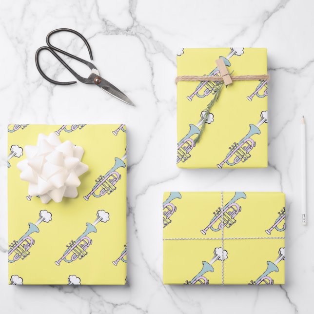 Trumpet Wrapping Paper Sheets (Front)