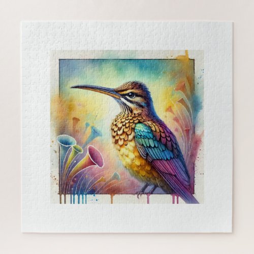 Trumpeter Bird 260624AREF127 _ Watercolor Jigsaw Puzzle