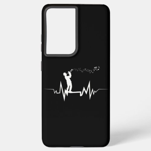 Trumpeter Heartbeat design Cool Gift for Trumpet Samsung Galaxy S21 Ultra Case