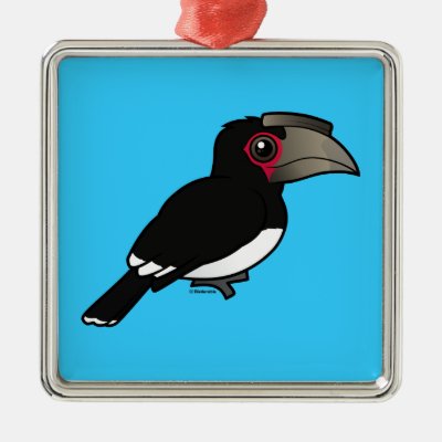 Trumpeter Hornbill Metal Ornament