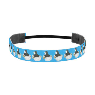 Trumpeter Pigeon Black Baldhead Athletic Headband