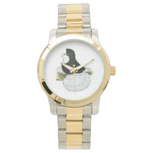 Trumpeter Pigeon Black Baldhead Watch